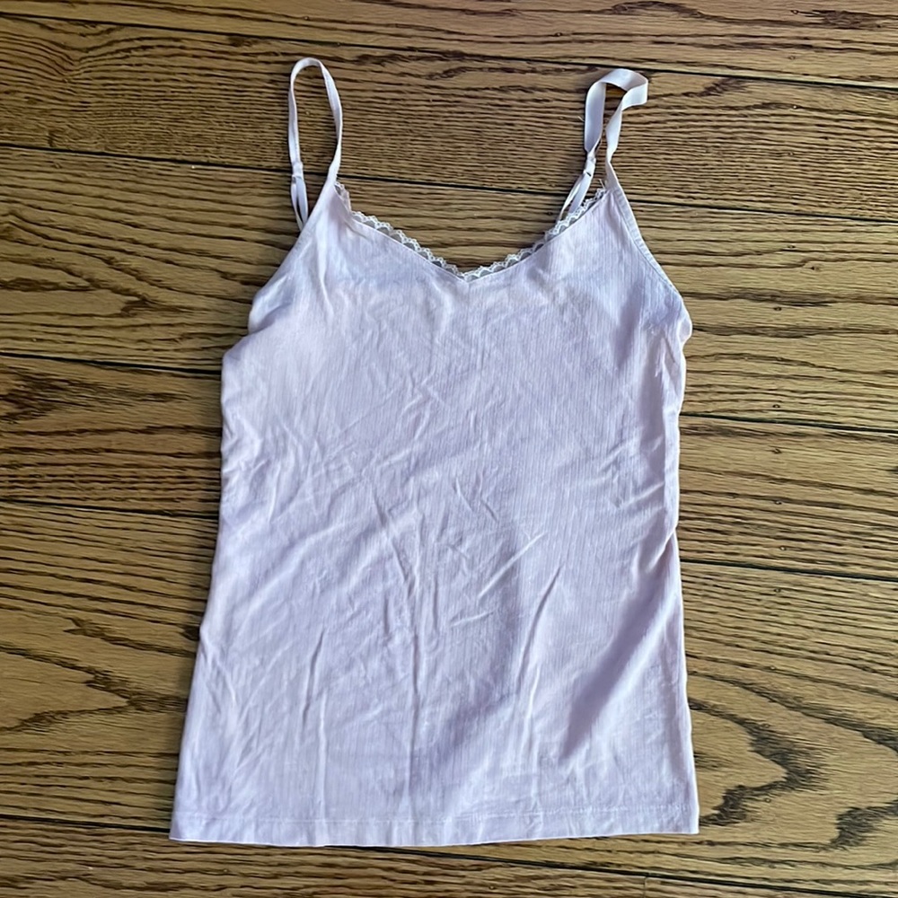 Pink Lace Tank Top
